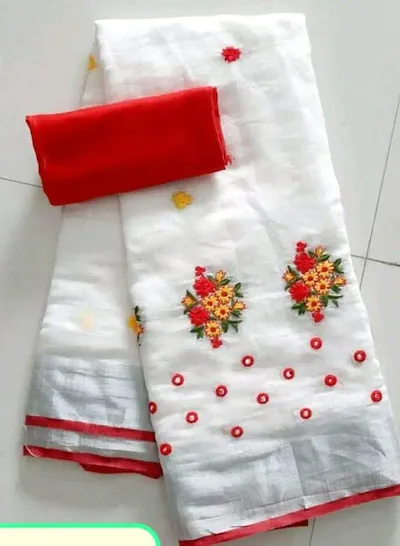 Must Have Chanderi Cotton Saree with Blouse piece 