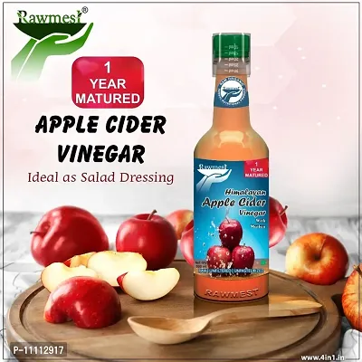 Rawmest 1 Year Matured Apple Cider Vinegar with Mother | 100% Pure Himalayan Apple Vinegar