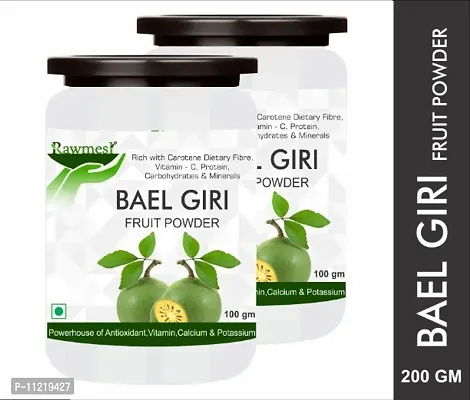 Rawmest Pure Organic Bael Powder (Baelgiri/ Wood Apple/Belgiri /Aegle Marmelos/ Bael Phal) 200gm-thumb0