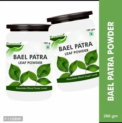 Rawmest 100% Pure Ayurvedic Bael Leaf Powder 200gm | Bael Leaves| Beal Patta | For constipation, diarrhea, diabetes