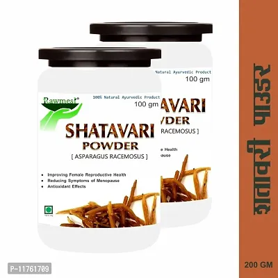 Rawmest Shatavari Root Powder 200gm| Asparagus racemosus| Stavar| Shatavar | Strength| Weight Gain-thumb0