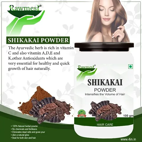 Rawmest 100% Natural Organic Shikakai Powder, Excellent Hair Conditioner Powder For Hair