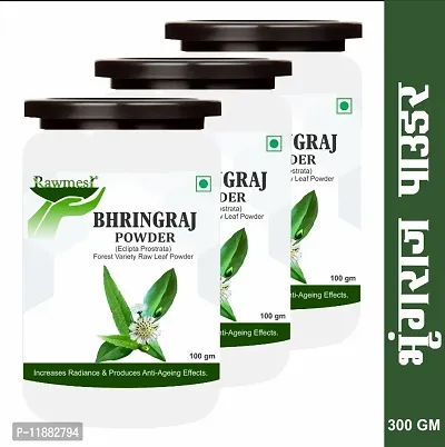 Rawmest Organic 100% Natural Bhringraj Powder (300 g) | False daisy| Eclipta prostrata| Yerba De Tago| Gunta kalagaraku| Gunta galagaraku| Karisalankanni