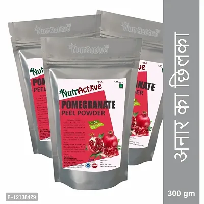 NutrActive Pure Organic Pomegranate Peel Powder 300 gm-thumb0