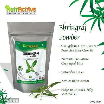 NutrActive Organic 100% Natural Bhringraj Powder (100 g)-thumb0