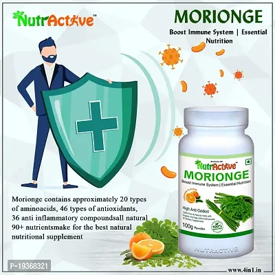 NutrActive Morionge, 100gm | Moringa  juice powder with orange flavour | Nature's Super Alkalizing  Detoxifying Herb