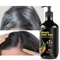 Hair Dye Instant Black Hair Shampoo for Unisex 300ml-thumb2