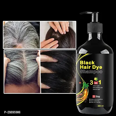 3 in 1 Hair Dye Instant Black Hair Shampoo (300ml)-thumb3