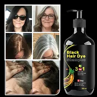 3 in 1 Hair Dye Instant Black Hair Shampoo (300ml)-thumb1