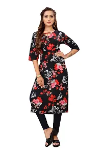 Stylish Black Crepe Stitched Kurta For Women-thumb3