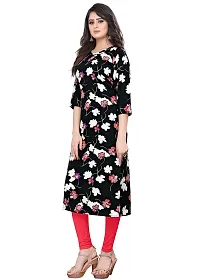 Stylish Black American Crepe Stitched Kurta For Women-thumb3