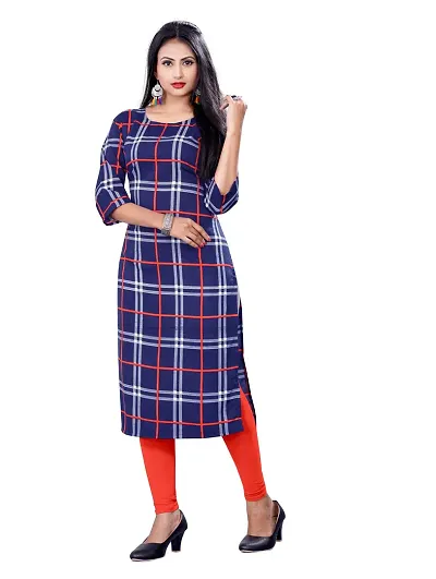 Classic Crepe Printed A-Line Kurti