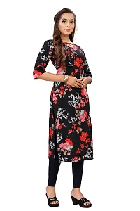 Stylish Black Crepe Stitched Kurta For Women-thumb2