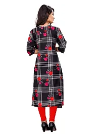 Stylish Black Crepe Stitched Kurta For Women-thumb2