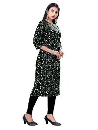 Stylish Black Crepe Stitched Kurta For Women-thumb2