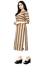 Stylish Brown Cotton Kurtas For Women-thumb4