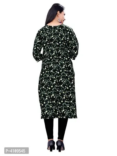 Stylish Black American Crepe Stitched Kurta For Women-thumb4