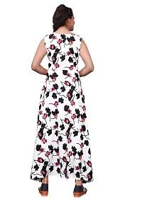 Women's American Crepe Digital Print Sleeveless Gown-thumb1