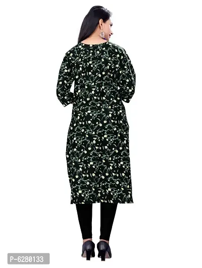 Stylish Black Crepe Stitched Kurta For Women-thumb2