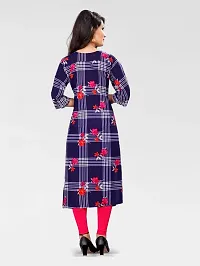 Multicoloured Crepe Printed Kurtas For Women-thumb1