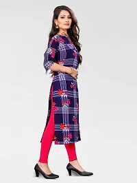 Multicoloured Crepe Printed Kurtas For Women-thumb3