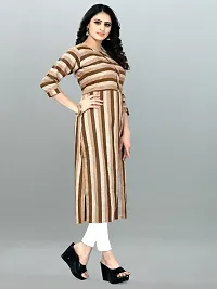 Coffee Cotton Woven Design Kurtas For Women-thumb3