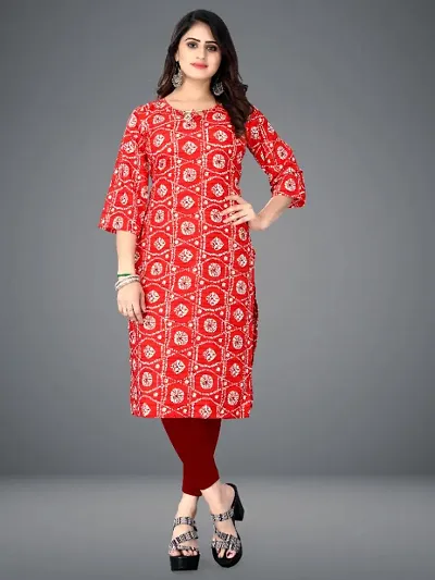 Jivika Printed Crepe Kurti