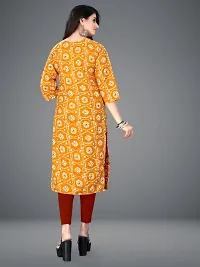 Crepe Geometric Print Kurtas For Women-thumb2