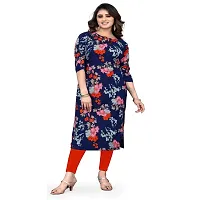 Multicoloured Crepe Printed Kurtas For Women-thumb3