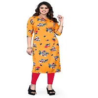 Stylish Yellow Crepe Kurtas For Women-thumb3