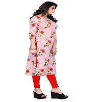 Stylish Pink Crepe Stitched Kurta For Women-thumb3