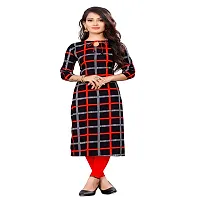 Stylish Black Crepe Stitched Kurta For Women-thumb3