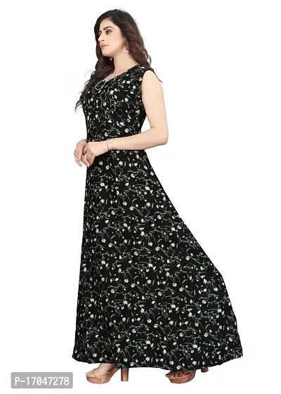 Poly Crepe Ethnic Gowns For Women-thumb2