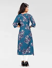 Multicoloured Crepe Printed Kurtas For Women-thumb3