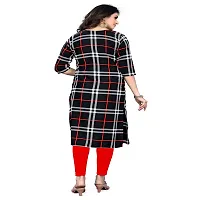 Black Crepe Printed Kurtas For Women-thumb3