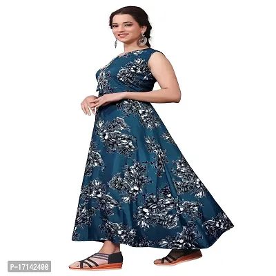 Multicoloured Crepe Ethnic Gowns For Women-thumb2