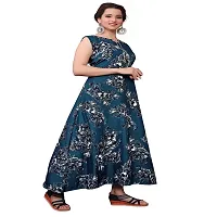 Multicoloured Crepe Ethnic Gowns For Women-thumb3