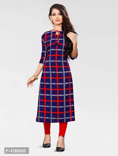 Stylish American Crepe Printed Kurti-thumb3