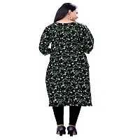 Ms Vhck Enterprise Women For Stylish Latest Printed Crepe A-Line Kurti Kurtis Kurta-thumb2