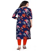 Ms Vhck Enterprise Women For Stylish Latest Printed Crepe A-Line Kurti Kurtis Kurta-thumb1