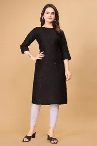 Trendy Designer Diamond Work Cotton Kurti For Women-thumb2