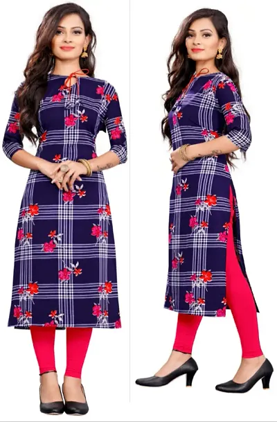 Stylish Crepe Printed Kurti - Pack of 2