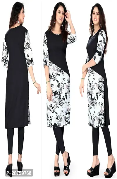 Stylish Crepe Kurtas For Women-thumb0