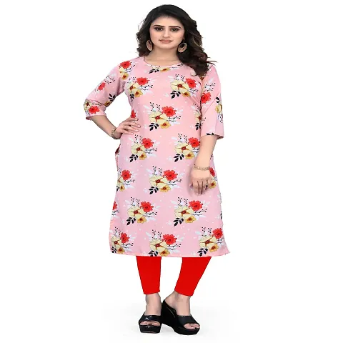 Women Crepe Straight Kurti