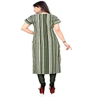 Stylish Green Crepe Stitched Kurta For Women-thumb1