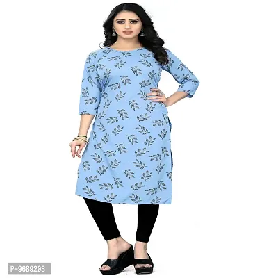 Classic Crepe Printed Kurtis For Women, Pack Of 3-thumb0