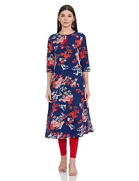 Multicoloured Polycotton Printed Kurtas For Women-thumb3