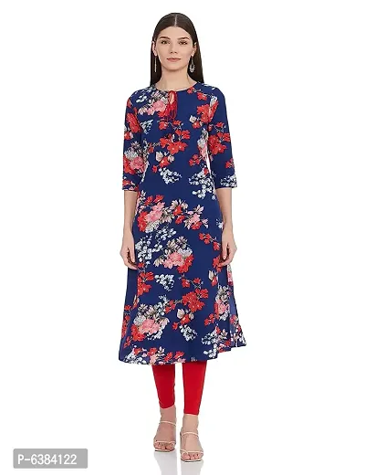 Multicoloured Polycotton Printed Kurtas For Women-thumb4