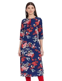 Multicoloured Polycotton Printed Kurtas For Women-thumb1