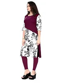 Stylish Multicoloured American Crepe Stitched Kurta For Women-thumb2